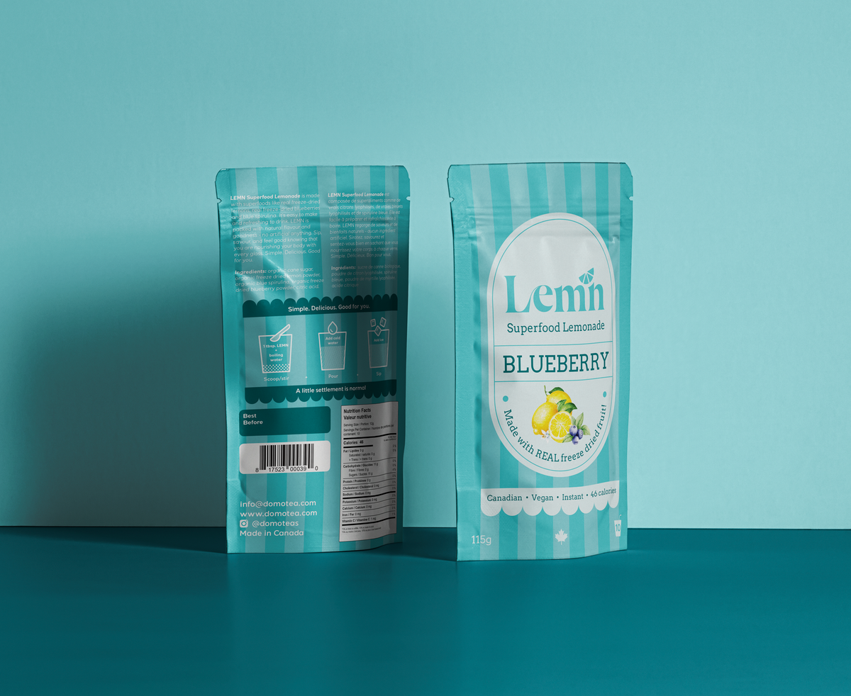 Lemn Superfood Lemonade, Blueberry 115g – Case of 6