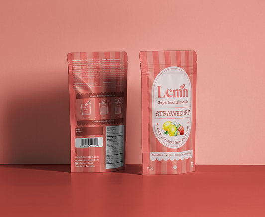 Lemn Superfood Lemonade, Strawberry 115g – Case of 6