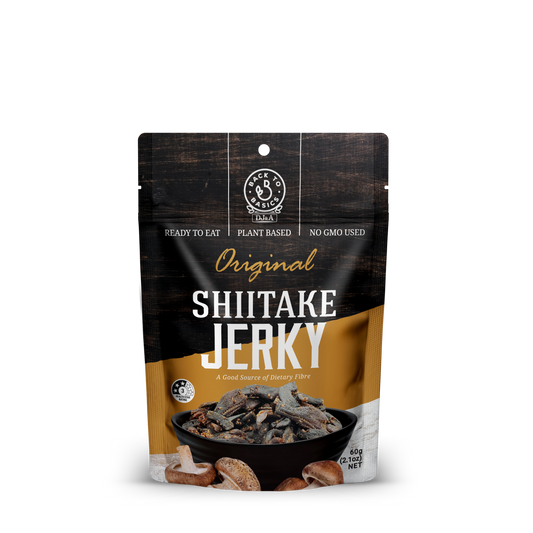 DJ&A BTB Shiitake Mushroom Jerky Original 60g – Case of 12