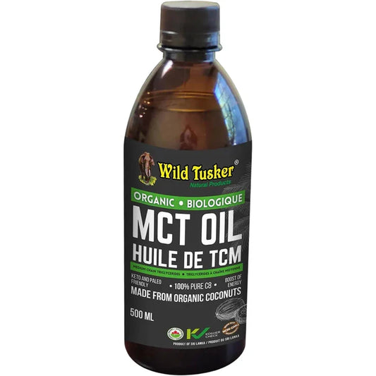 Wild Tusker Oragnic MCT Oil C8 500ml – Case of 6