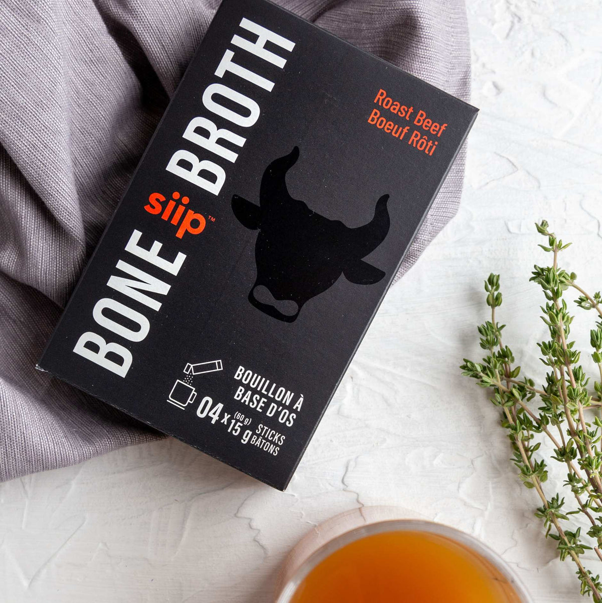 Siip Bone Broth Roast Beef 4ct – Case of 12
