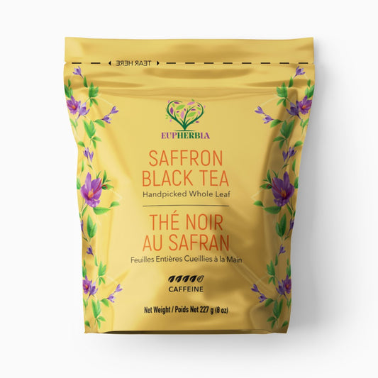 Eupherbia Saffron Tea Pouch Black 227g – Case of 8