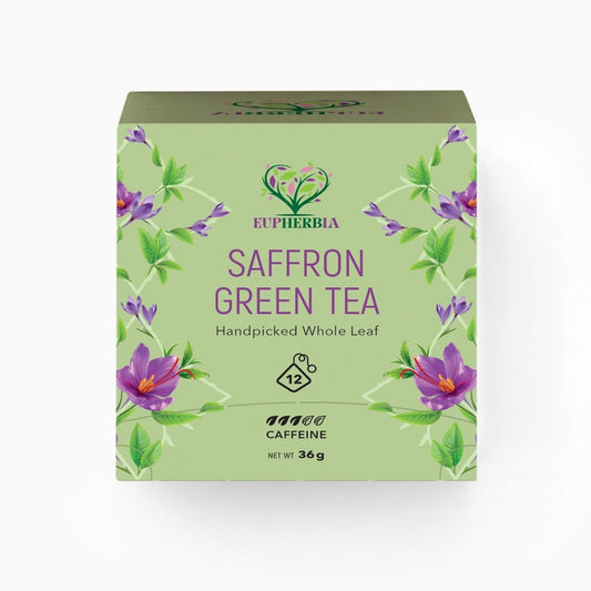Eupherbia Saffron Tea Sachets Green 12ct – Case of 6