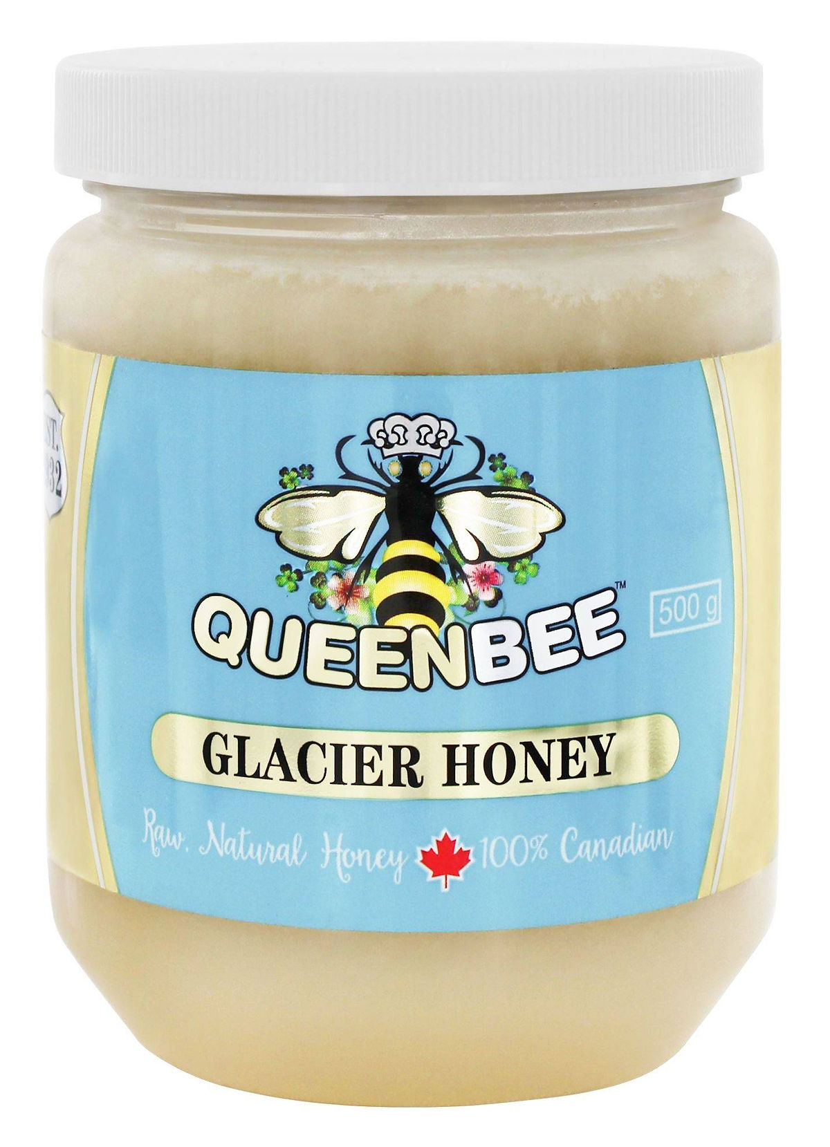 QueenBee Glacier Honey 500g – Case of 6