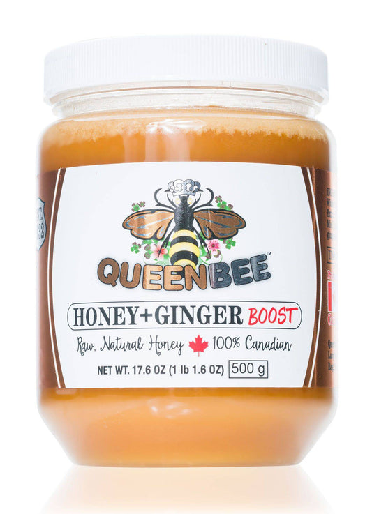 QueenBee Honey Ginger Boost 500g – Case of 6