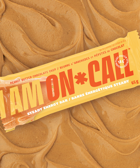 On Call Energy Bar Peanut Butter Chocolate Chip 65g – Case of 12